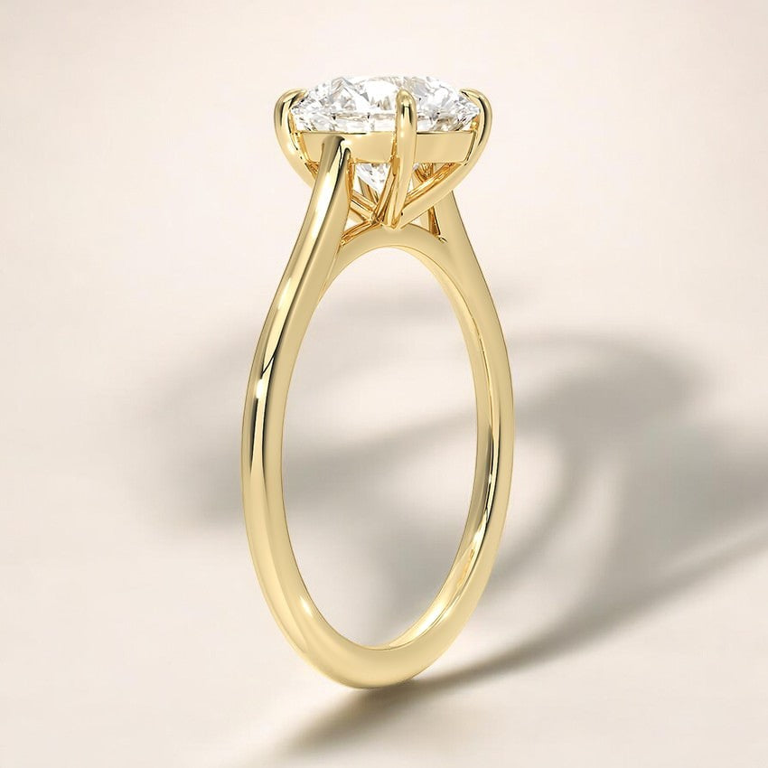 Solitaire Lab Grown Diamond Engagement Ring - A Brilliant Reflection of Your Unique Love