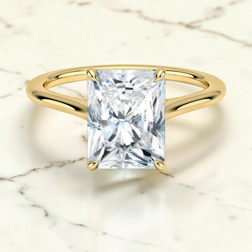 1.4mm Valerie Solitaire Ring in 14K Yellow Gold