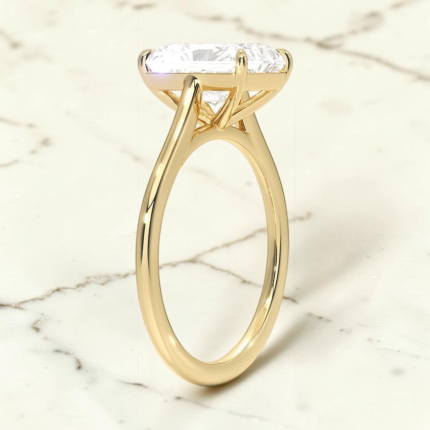 1.4mm Valerie Solitaire Ring in 14K Yellow Gold