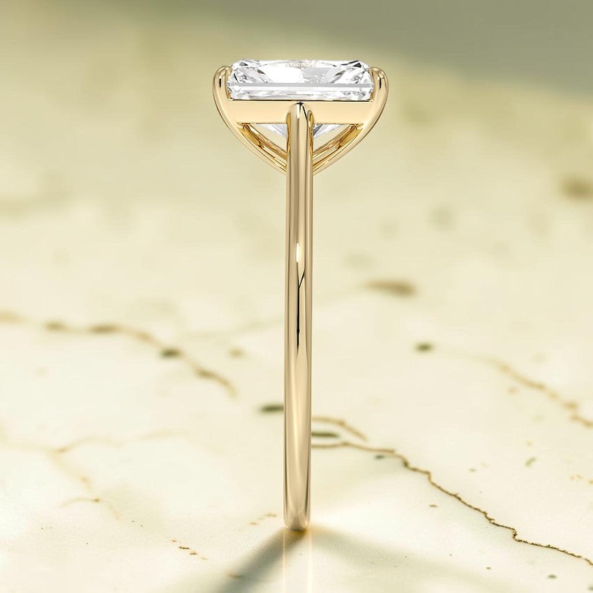 1.4mm Valerie Solitaire Ring in 14K Yellow Gold