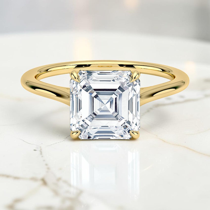 1.4mm Valerie Solitaire Ring in 14K Yellow Gold