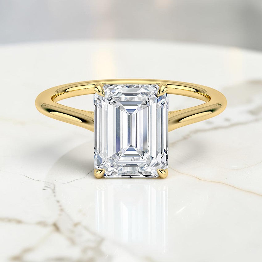 1.4mm Valerie Solitaire Ring in 14K Yellow Gold