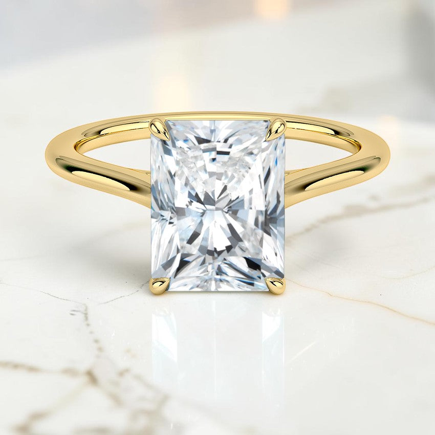 1.4mm Valerie Solitaire Ring in 14K Yellow Gold