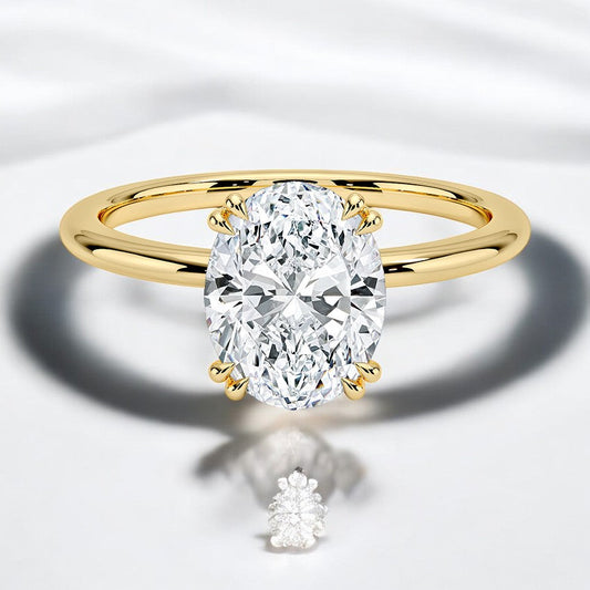 Solitaire Lab Grown Diamond Engagement Ring - Crafted to Perfection for Your Special Day