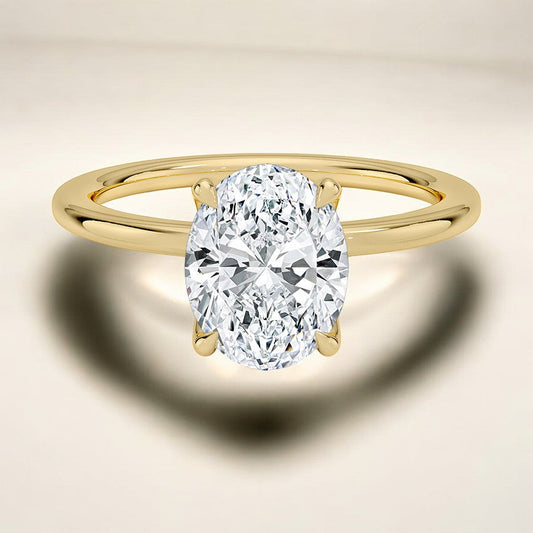 1.5mm Perfect Fit Solitaire Lab Grown Diamond Engagement Ring - Sleek, Stylish, and Timelessly Elegant