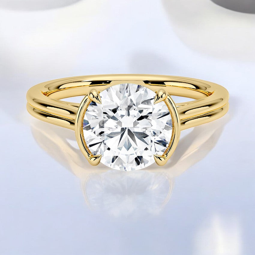 Solitaire Lab Grown Diamond Engagement Ring - A Bold Statement of Simplicity and Strength