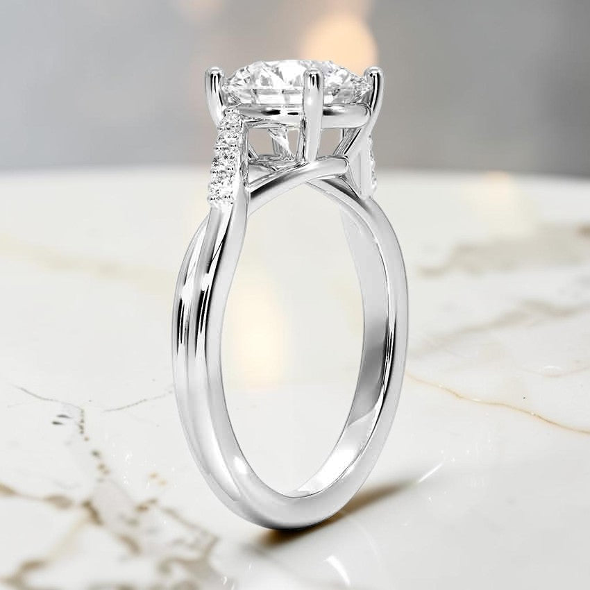Florette Diamond Ring (1/15 ct. tw.) in 14K White Gold