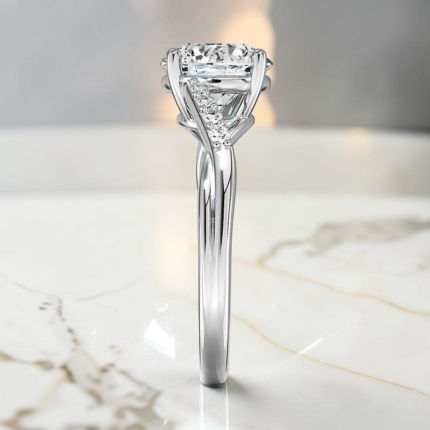 Florette Diamond Ring (1/15 ct. tw.) in 14K White Gold