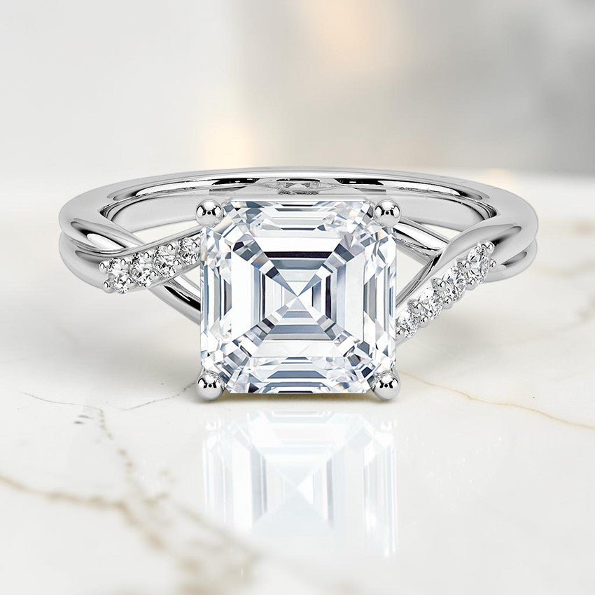 Florette Diamond Ring (1/15 ct. tw.) in 14K White Gold