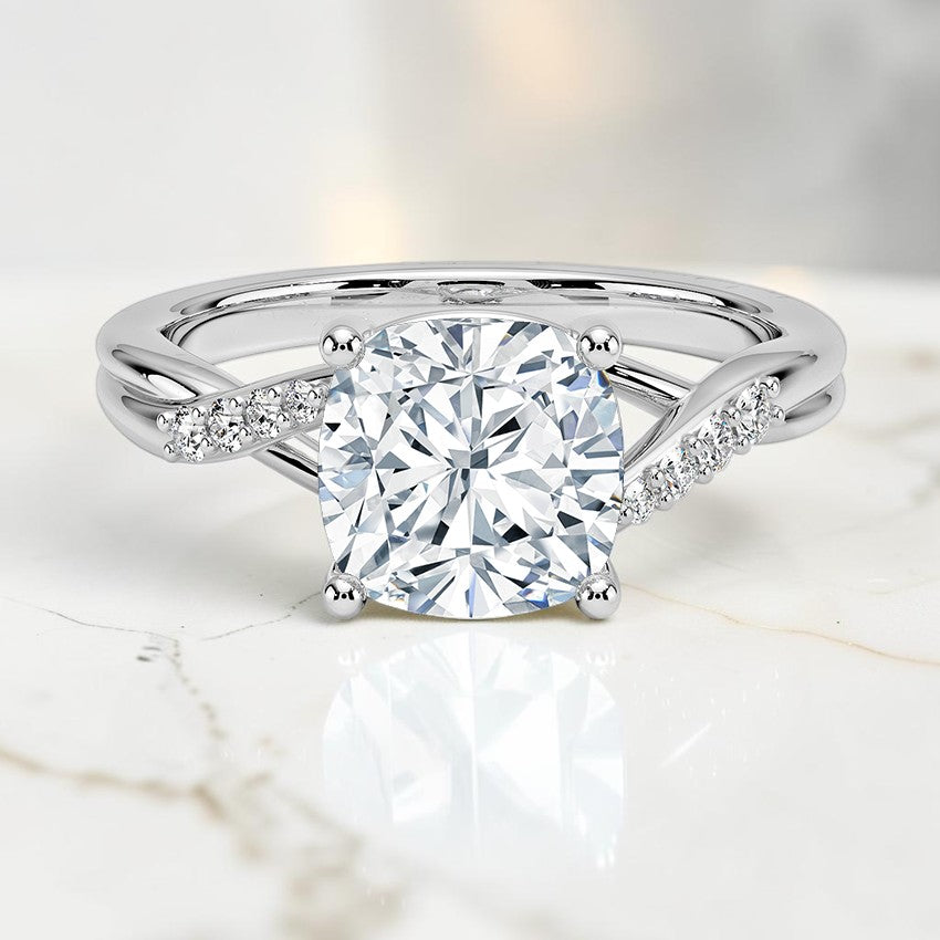 Florette Diamond Ring (1/15 ct. tw.) in 14K White Gold