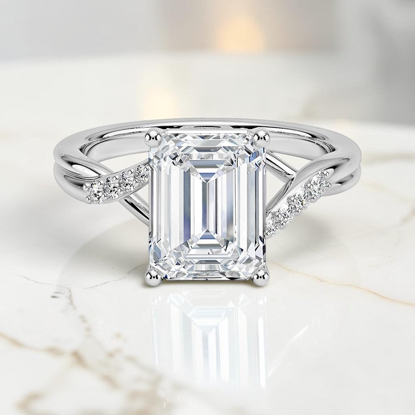 Florette Diamond Ring (1/15 ct. tw.) in 14K White Gold