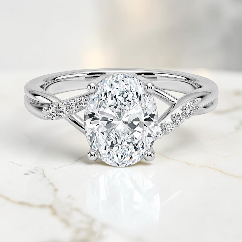 Florette Diamond Ring (1/15 ct. tw.) in 14K White Gold