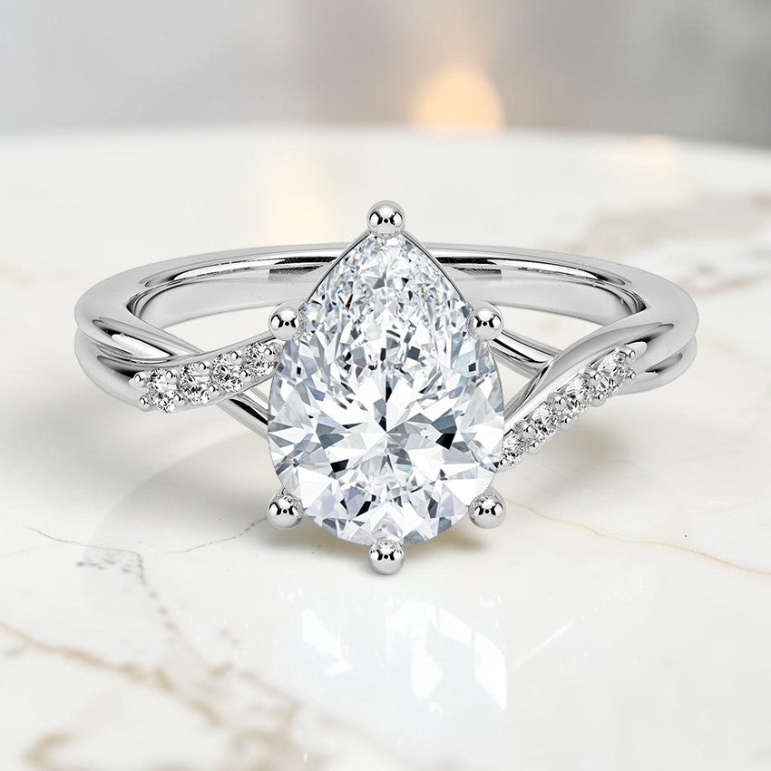Florette Diamond Ring (1/15 ct. tw.) in 14K White Gold