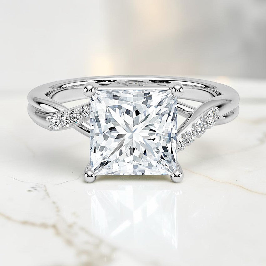 Florette Diamond Ring (1/15 ct. tw.) in 14K White Gold