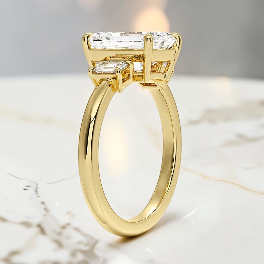 Petite Rowena Three Stone Diamond Ring (1/4 ct. tw.) in 14K Yellow Gold