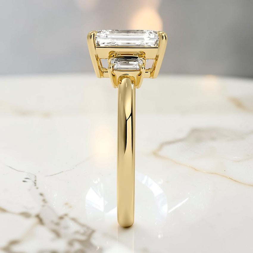 Petite Rowena Three Stone Diamond Ring (1/4 ct. tw.) in 14K Yellow Gold