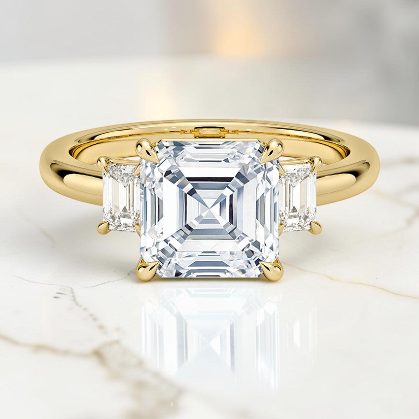 Petite Rowena Three Stone Diamond Ring (1/4 ct. tw.) in 14K Yellow Gold