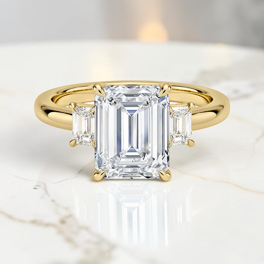 Petite Rowena Three Stone Diamond Ring (1/4 ct. tw.) in 14K Yellow Gold