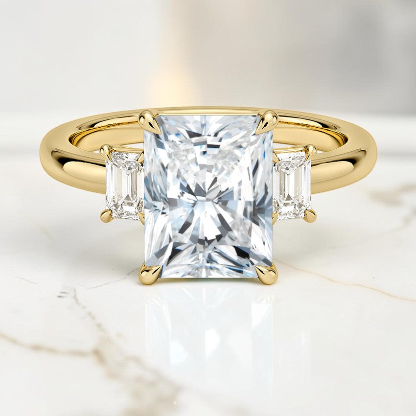 Petite Rowena Three Stone Diamond Ring (1/4 ct. tw.) in 14K Yellow Gold