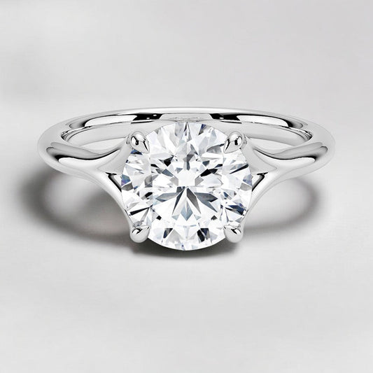 Solitaire Lab Grown Diamond Engagement Ring - A Minimalist's Dream with Timeless Elegance
