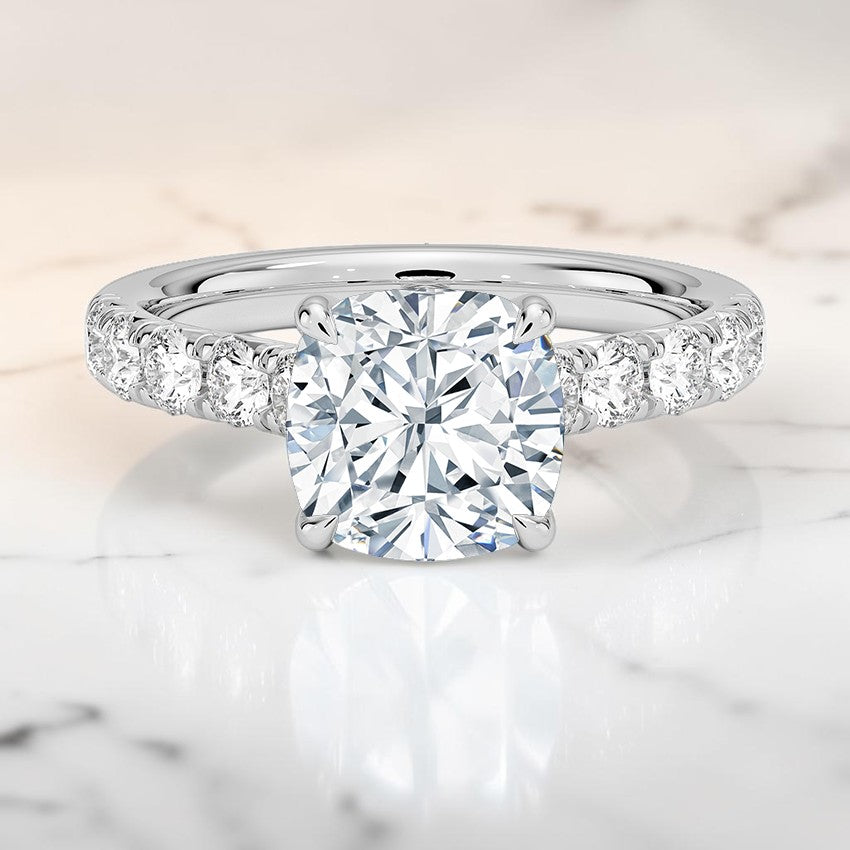 Heritage Half Coverage Diamond Ring (1/2 ct. tw.) in 14K White Gold