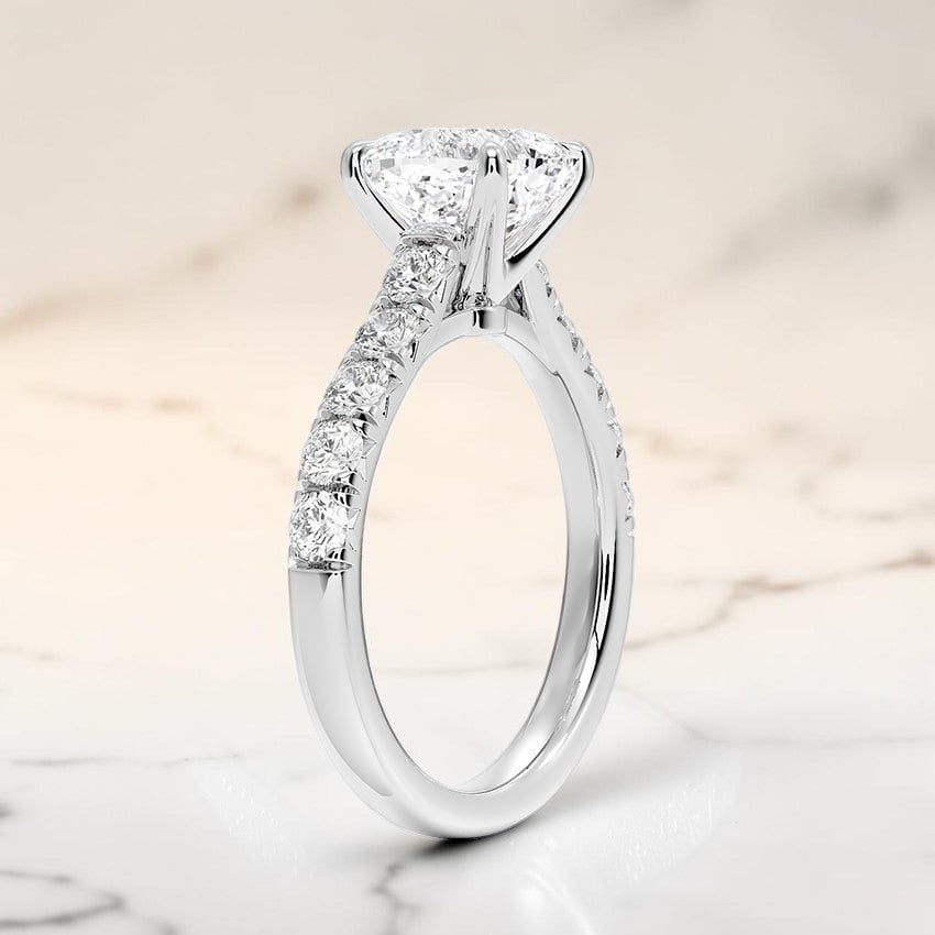 Heritage Half Coverage Diamond Ring (1/2 ct. tw.) in 14K White Gold