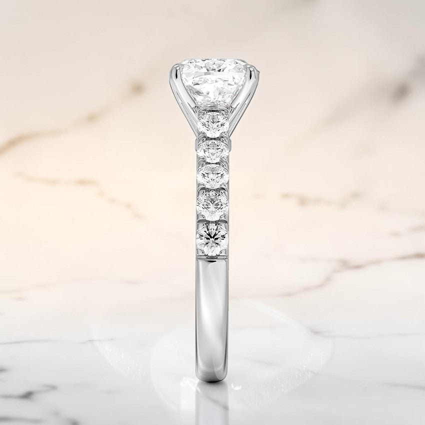 Heritage Half Coverage Diamond Ring (1/2 ct. tw.) in 14K White Gold