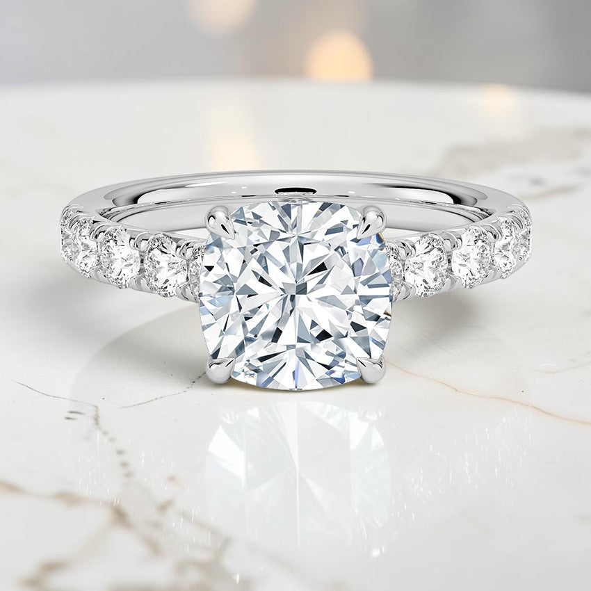 Heritage Half Coverage Diamond Ring (1/2 ct. tw.) in 14K White Gold