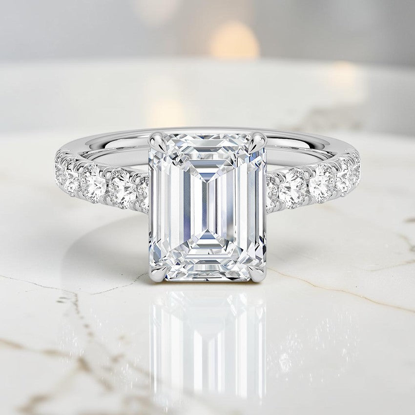 Heritage Half Coverage Diamond Ring (1/2 ct. tw.) in 14K White Gold