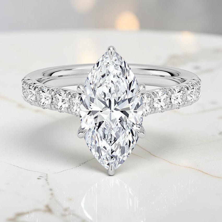Heritage Half Coverage Diamond Ring (1/2 ct. tw.) in 14K White Gold