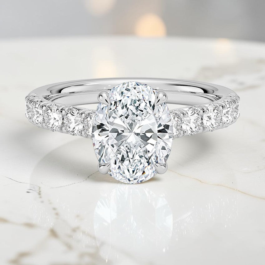 Heritage Half Coverage Diamond Ring (1/2 ct. tw.) in 14K White Gold