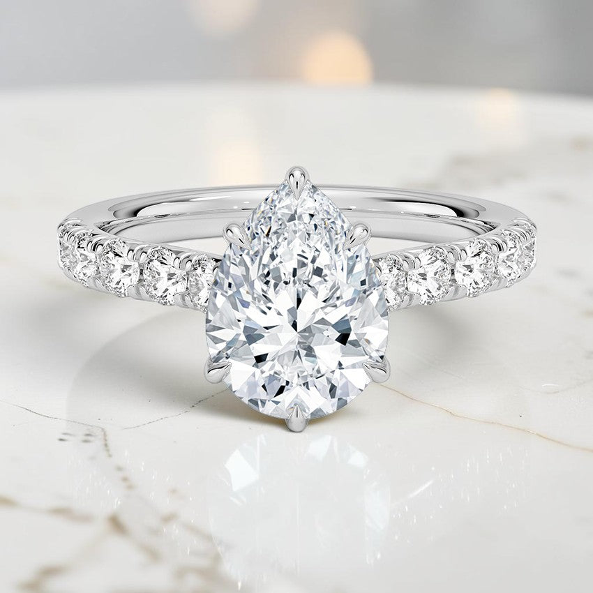 Heritage Half Coverage Diamond Ring (1/2 ct. tw.) in 14K White Gold