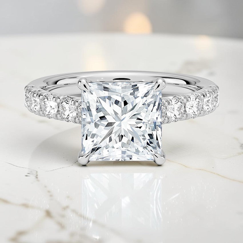 Heritage Half Coverage Diamond Ring (1/2 ct. tw.) in 14K White Gold