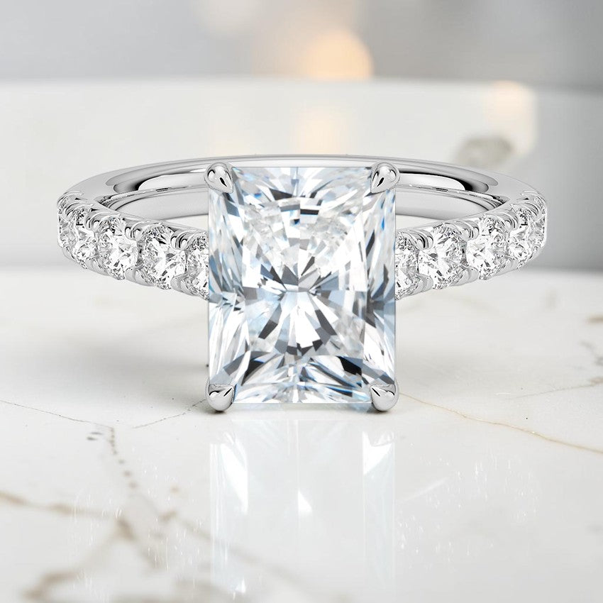 Heritage Half Coverage Diamond Ring (1/2 ct. tw.) in 14K White Gold