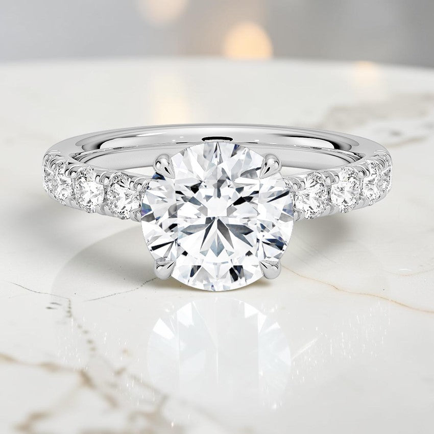 Heritage Half Coverage Diamond Ring (1/2 ct. tw.) in 14K White Gold