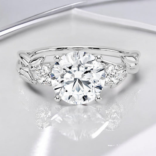 Three Stone Lab Grown Diamond Engagement Ring