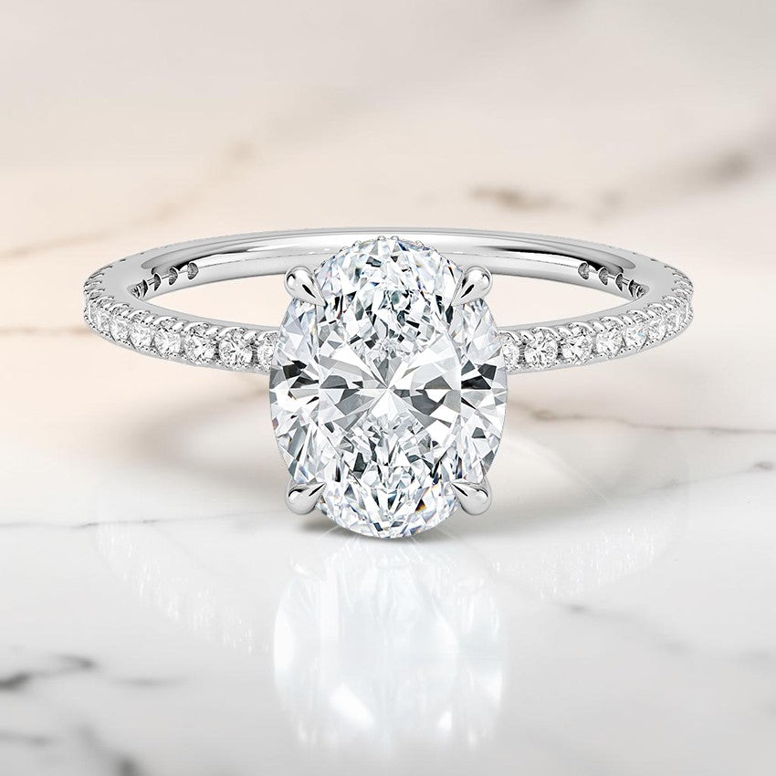 Perfect Fit Three-Quarter Diamond Ring (1/4 ct. tw.) in 14K White Gold