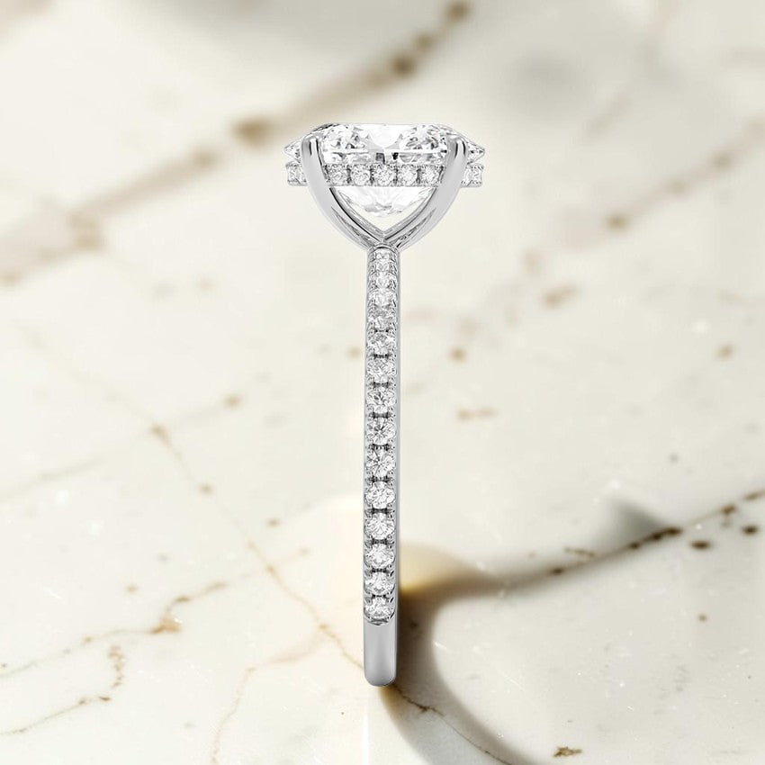 Perfect Fit Three-Quarter Diamond Ring (1/4 ct. tw.) in 14K White Gold