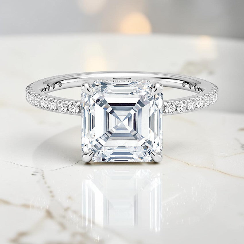Perfect Fit Three-Quarter Diamond Ring (1/4 ct. tw.) in 14K White Gold