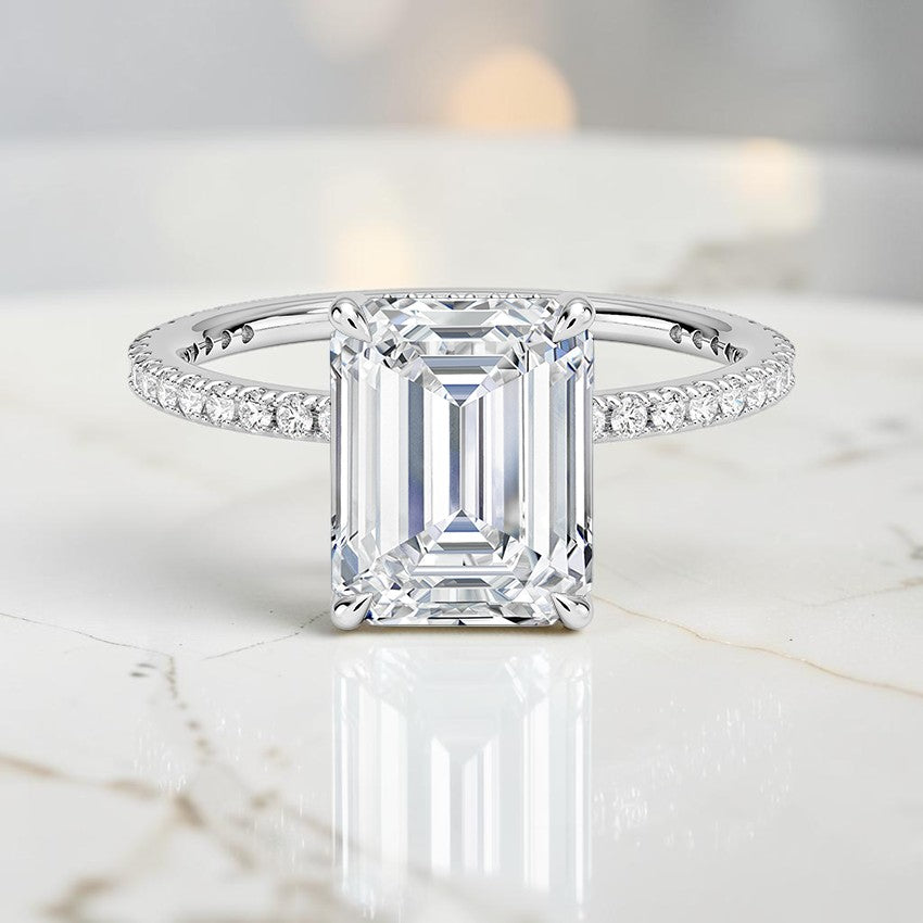 Perfect Fit Three-Quarter Diamond Ring (1/4 ct. tw.) in 14K White Gold