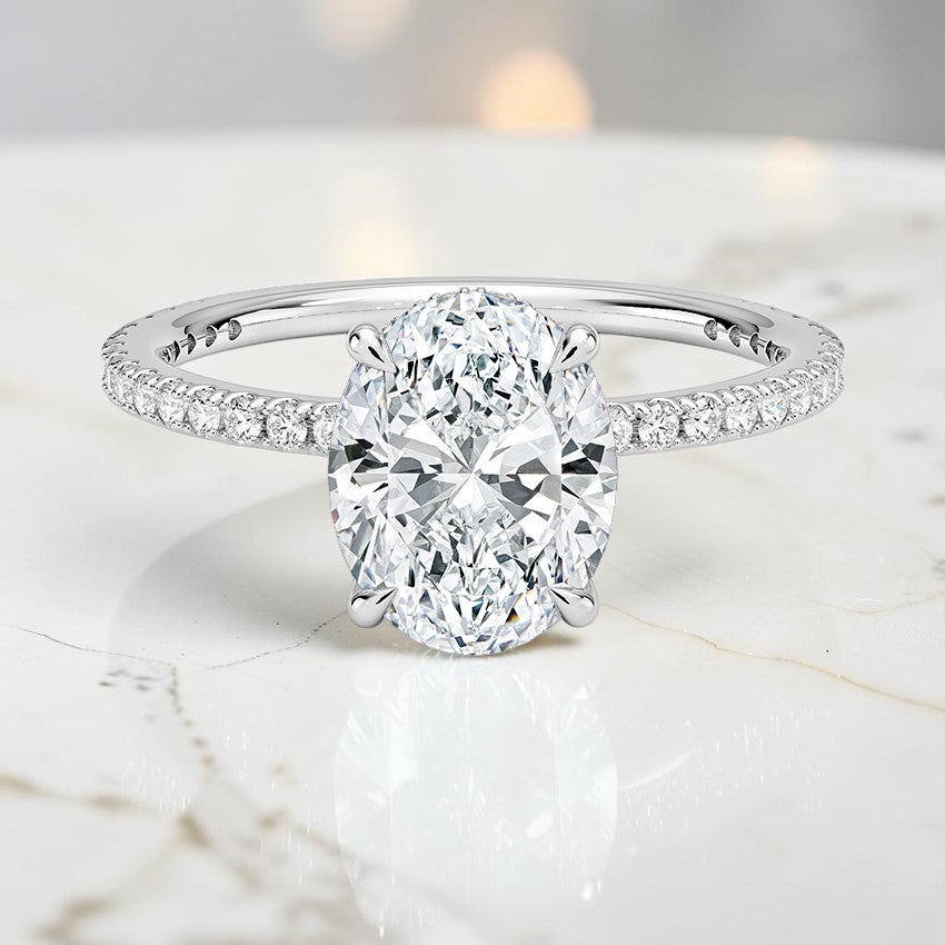 Perfect Fit Three-Quarter Diamond Ring (1/4 ct. tw.) in 14K White Gold