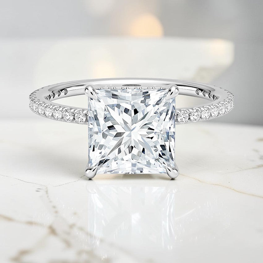Perfect Fit Three-Quarter Diamond Ring (1/4 ct. tw.) in 14K White Gold