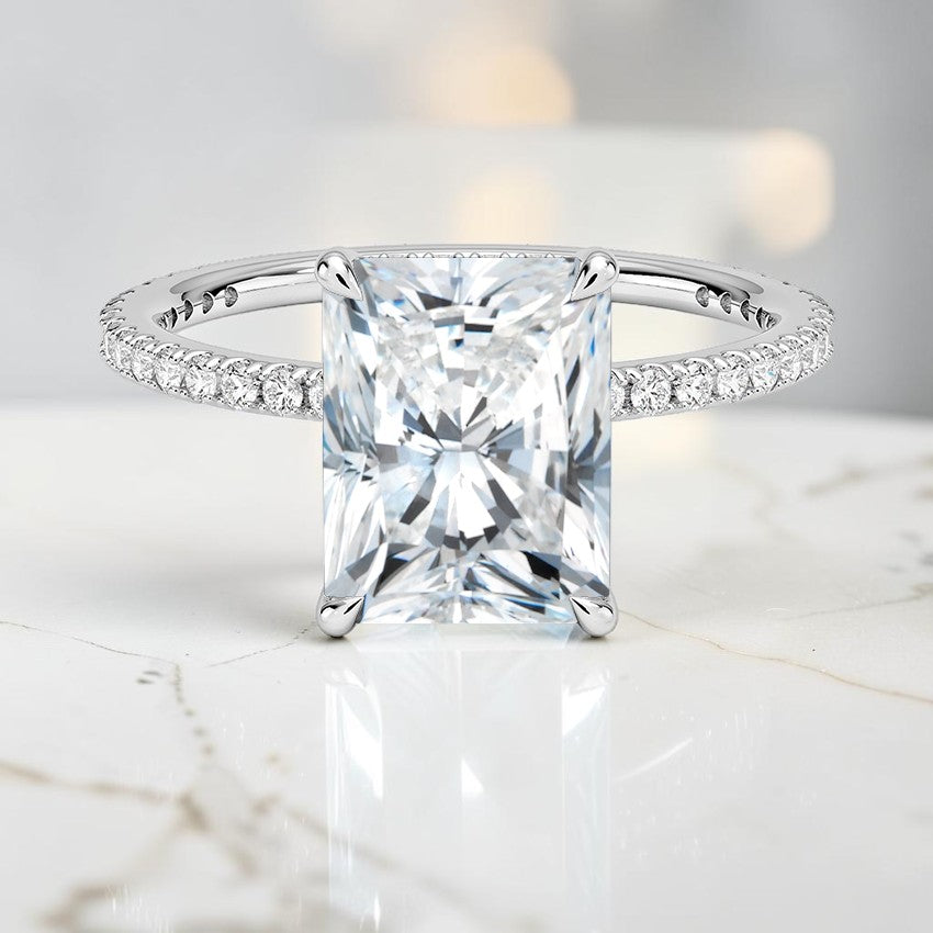 Perfect Fit Three-Quarter Diamond Ring (1/4 ct. tw.) in 14K White Gold