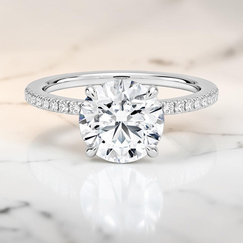 Celine Half Coverage Diamond Ring (1/5 ct. tw.) in 14K White Gold