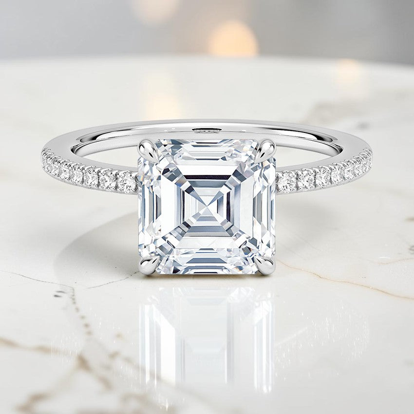 Celine Half Coverage Diamond Ring (1/5 ct. tw.) in 14K White Gold