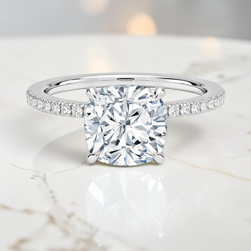 Celine Half Coverage Diamond Ring (1/5 ct. tw.) in 14K White Gold