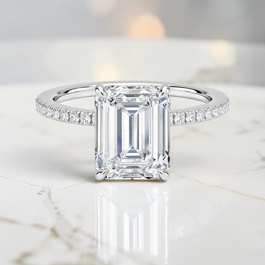 Celine Half Coverage Diamond Ring (1/5 ct. tw.) in 14K White Gold