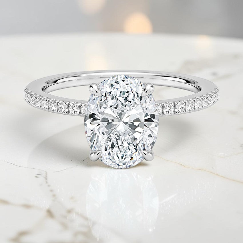 Celine Half Coverage Diamond Ring (1/5 ct. tw.) in 14K White Gold