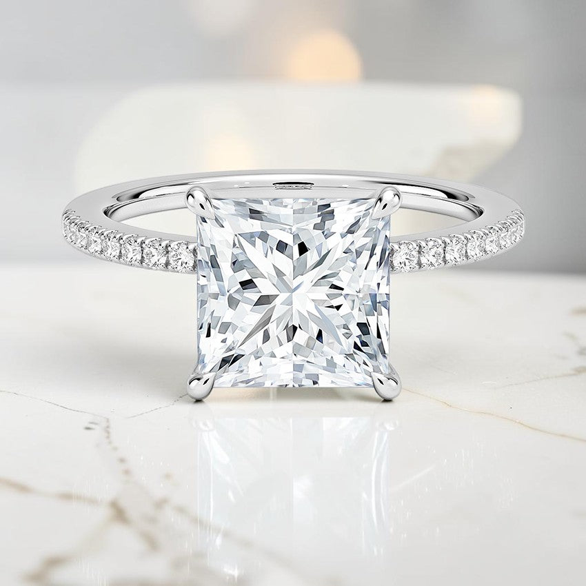 Celine Half Coverage Diamond Ring (1/5 ct. tw.) in 14K White Gold