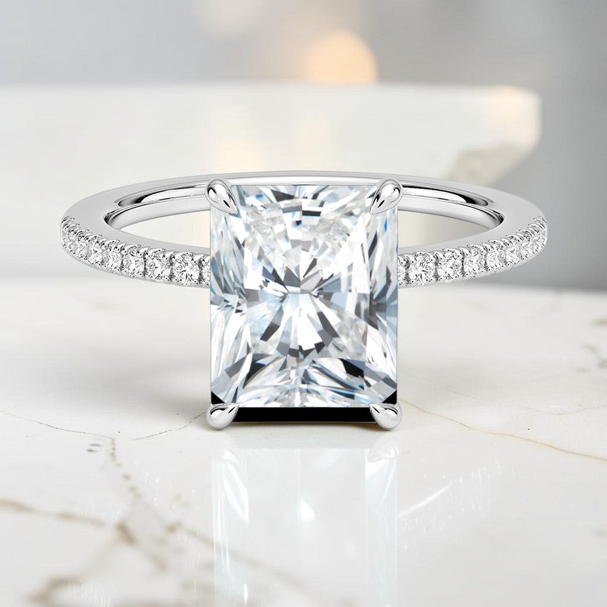 Celine Half Coverage Diamond Ring (1/5 ct. tw.) in 14K White Gold